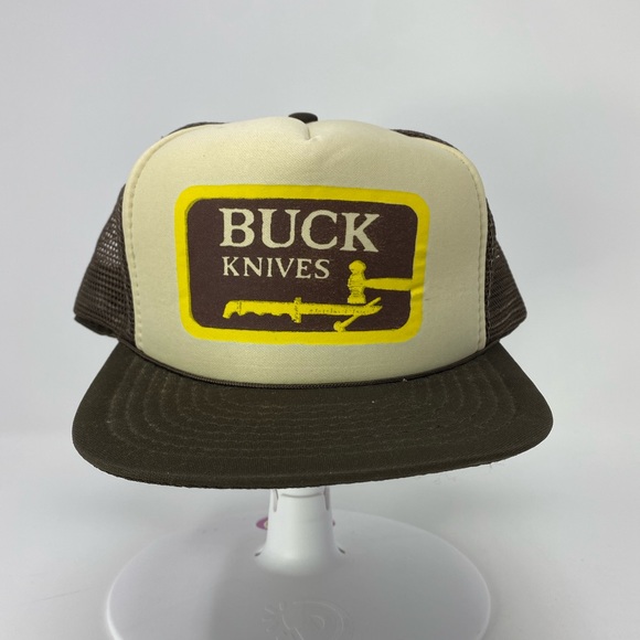 Buck Knives Accessories Vintage Buck Knives Puff Mesh Snapback